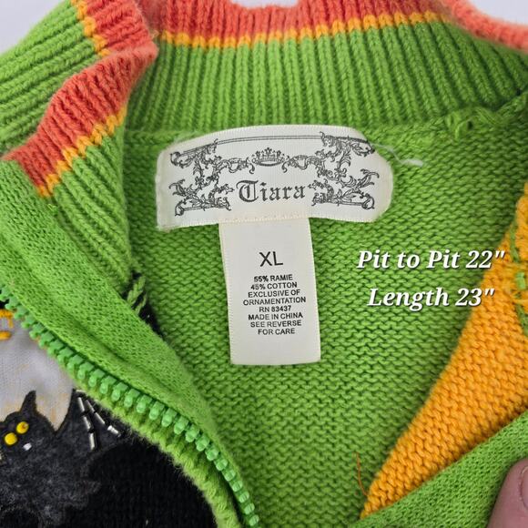 Vintage Y2K Tiara Halloween Sweater Vest – Women’s XL - Picture 6 of 7
